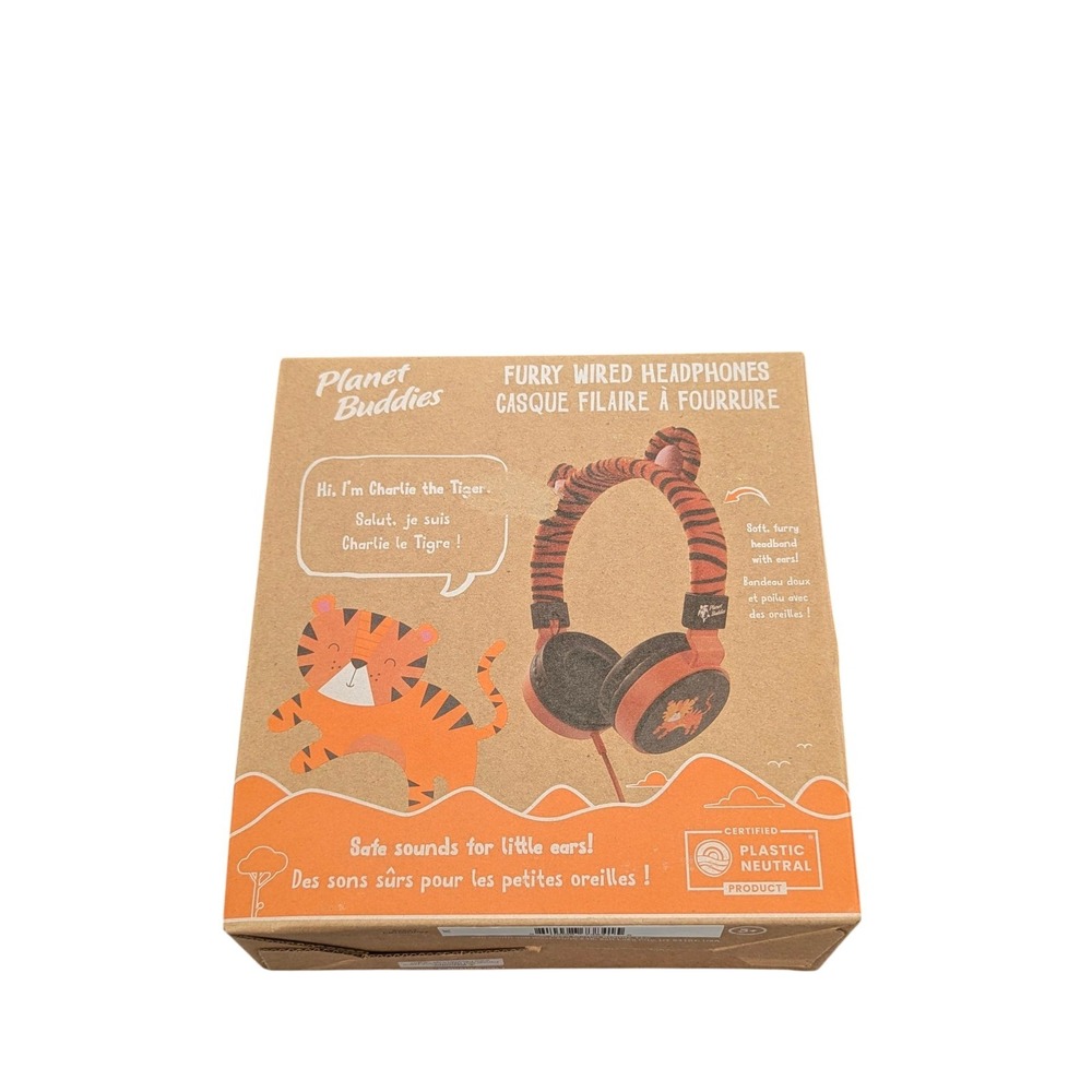 Z8N Planet Buddies Tiger Furry Wired Headphones V2